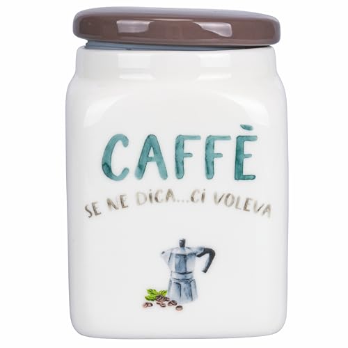 Barattolo caffè 750 ml in porcellana new bone china Le Travisate