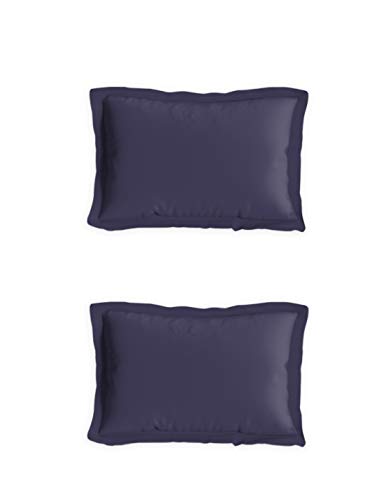 Image of DDECOR - Solids 180TC 100% Cotton Double Bedsheet with 2 Pillow Covers, King Size, Blue