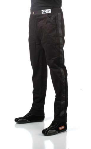 Racequip Racing Driver Fire Suit Pants Single Layer Sfi 3.2A/ 1 Black X-Large 112006 #TOP9
