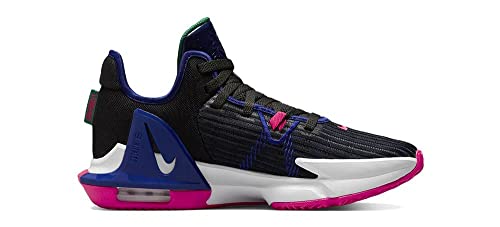 Nike Lebron Witness VI Mens Basketball Trainers CZ4052 Sneakers Shoes (UK 7.5 US 8.5 EU 42, Black Siren red 005)2