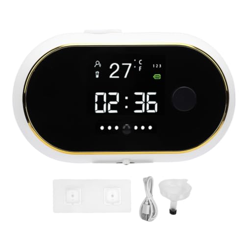 Soporte de carga de 3 pulgadas compacto para auriculares con reloj digital integrado 6