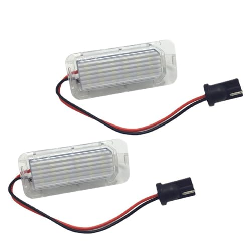 2 peças de luz de placa de licença com número de LED para Ford Focus 5D Fiesta Mondeo MK4 C-Max MK2
