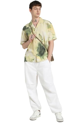 Image of Forever 21 Men Floral Regular Fit Printed Shirt