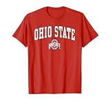 Elite Authentics Ohio State Buckeyes Mens Arch Over Logo Officially Licensed T-Shirt, Red