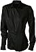 Produktbild James & Nicholson Bügelleichte Langarm Damen-Bluse für Business und City (S, black)