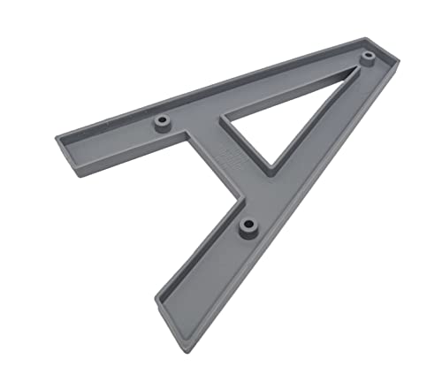 6 Inch Gray House Numbers Home Address Street Numbers For Outdoor Indoor Exterior Building Apartment Yard Plastic, Uv Resistant Number 0-9 Letter A-B-C (A) #TOP5