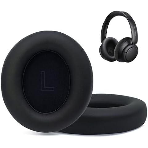 Replacement Earpads Cushions for Anker Soundcore Life Q30 & Q35 Headphones, Ear Cushions Headset Earpads Ear Cups Cover Repair Parts-Black Cover