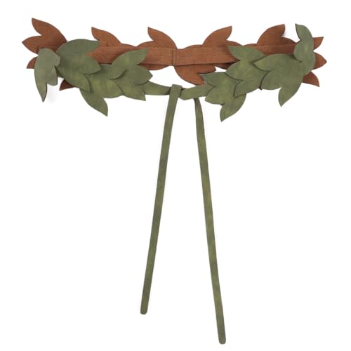 FURPHI Medieval Sash Belt Leaf Faux Leather Renaissance Fairy Style Waistband Costume Accessories