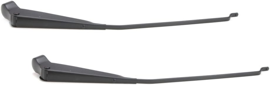 KarParts360 For Jeep CJ5/CJ6/CJ7 1966-1986 Wiper Arm Front Driver And Passenger Side | Pair | Black | Replacement For 5762337