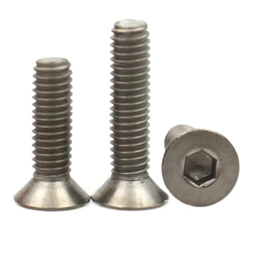 2�`10�� M2 M2.5 M3 M4 M5 M6 M8 TA2 ���`�^��Gr2 �Z�p�Z�p�\�P�b�g�w�b�h�t���b�g�M���Z�p�{���g�˂� DIN7991 QAICHFKS(8mm,M2.5 (10PCS))