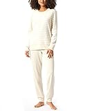 Schiesser Damen Schlafanzug lang 3 Pyjamaset, Natur-Mel, 42