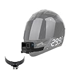 Lupholue Upgraded Motorcycle Helmet Chin Mount Kits with Adhesive Curved Pads Compatible with GoPro Hero 13 12 11, 10, 9, 8, 7, (2018), 6 5, Hero Black, Session, Xiaomi Yi, SJCAM, Campark