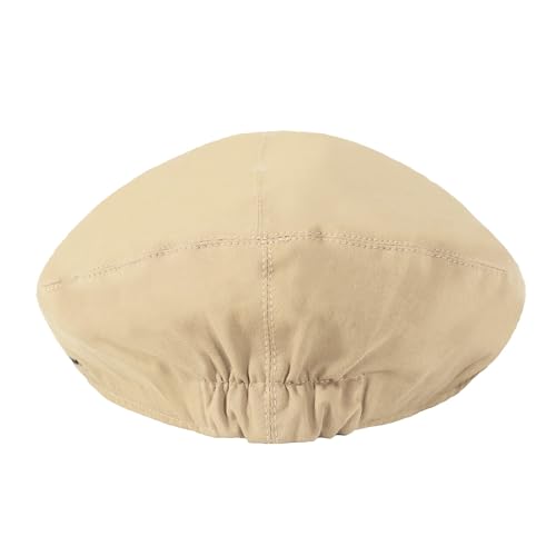 Image of ZLYC Men Cotton Flat Cap Summer Scally Ivy Gatsby Newsboy Beret Driver Cabbie Hunting Hat