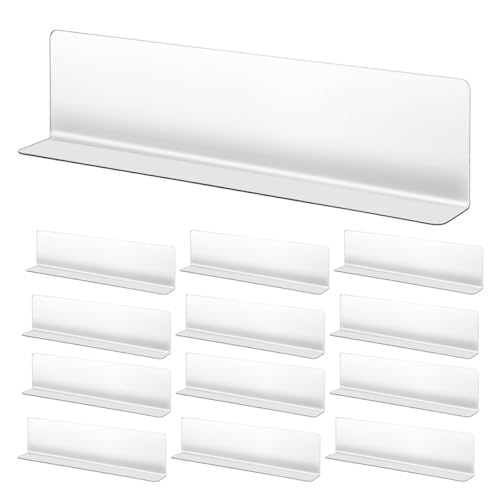 VILLFUL 20Pcs Plastic Shelf Dividers Type Separator for Wire Shelves PVC Material for Retail and Supermarket Classification