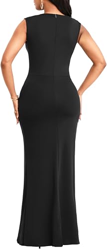 SxClub Formal Dress for Women Cocktail Sexy Bodycon Sleeveless Evening Party Floor Length Long Prom Dresses2