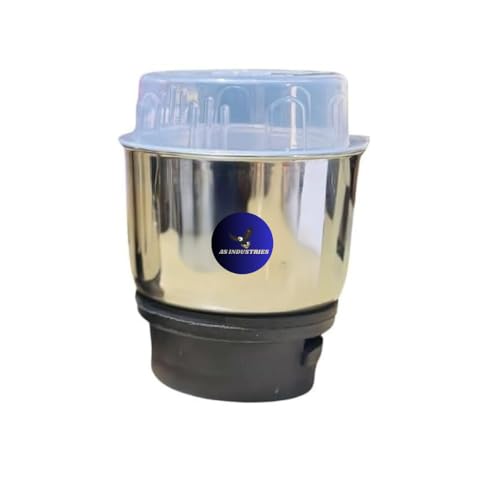Image of Chutney Mixer Jar Stainless Steel with Teeth Lock and Strong Coupler Suitable for All Mixers Grinder Kitchen Accessories for Dry Wet Mixture Dosa Batter (250 Ml)