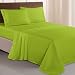 Elegant Comfort 81RW-3Line-Q-Lime Luxurious 1500 Thread Count Egyptian Three Line Embroidered Softest Premium Hotel Quality 4-Piece Bed Sheet Set, Queen, Lime