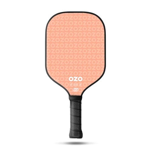 OZO Pickleball - Spark Energia Ritmo - USAPA Approved Beginner Power Paddle - Carbon Fiber Face (Pink)