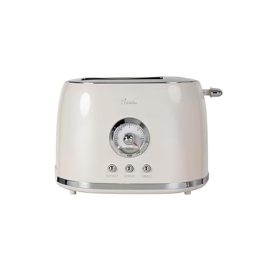 Broodrooster Retro Style Nostalgia 200, 800 Watt, 2 sneden, instelbare bruiningsgraad, automatische centrering en uitschakeling, 4 functies: ontdooien, opwarmen, bruiningsgraad instellen, annuleren