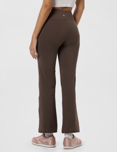 Image of Enamor High Rise Full Length Pull on Boot Cut Active Pant for Women - Relaxed Fit, Quick Dry, Antimicrobial - A402