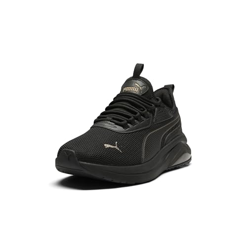 PUMA Puma Women's Amplifier, Puma Black-Puma Gold, 8.5