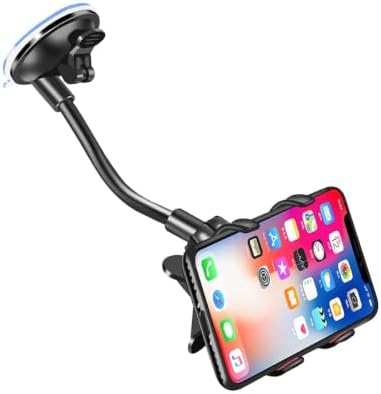 LoyaForba Car Phone Mount, Universal Phone Holder for Car Cell Phone, 360 Degrees Dashboard Desk Wall Bracket for GPS Navigation and Any Smartphone image 4