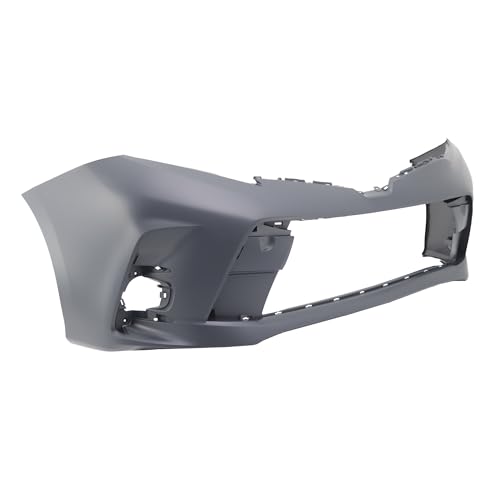 Image of FitParts Compatible with Toyota Sienna 2018-2019 Front Bumper Cover | Primed, With Fog Light Holes, Without Parking Sensor Holes, Ready to Paint, OEM 5211908905, TO1000442