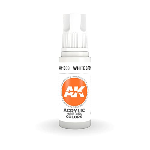 Ak Interactive 3Rd Gen Acrylic White Grey 17Ml