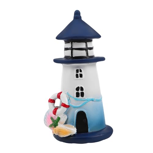 SOIMISS Lámpara Solar Faro de para Exteriores Pantalla Reemplazo para Jardín Patio y Pasarela Fácil Instalación sin Herramientas Decoración Temática Náutica Resistente