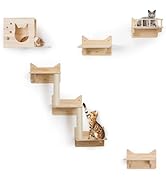 Amazon.co.jp: MIUZMORE 松 猫 壁フレーム クライミングフレーム 5点