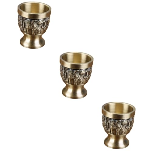 Cabilock 3 Piezas Cáliz de Vino Europeo Alimenticio Copa de Resistente y Reutilizable para Bar y Fiestas Diseño Aislante para Bebidas Frías y Calientes