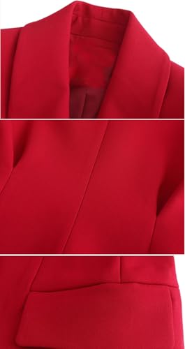 Femme blazer à patte unique ajusté pour structurer la silhouette - 3