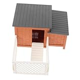 Alto realismo: el modelo está meticulosamente elaborado para ofrecer un alto grado de realismo, representando con precisión la apariencia de un gallinero de granja, cercas alrededor de bloques de construcción, rompecabezas 3d
