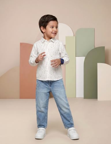 Image of Amazon Brand - Symbol Boys Regular Cotton All Over Printed Full Sleeve Shirt
