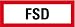 Produktbild LEMAX® Feuerwehrschild FSD, Kunststoff, 297x105mm