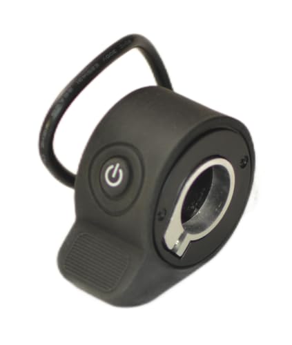 RiuScooter Acelerador de Patinete Eléctrico con Botón de Encendido, Cable Multicolor, Negro. Genérico