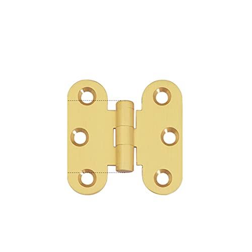 5 Pcs Brushed Brass Deco Brass Furniture Decorative Door Hinges Miniature Hinge Jewelry Box Hinges Hardware Fittings Hinges (Size : 50mm)