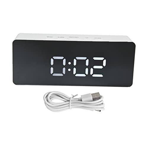Kiwop Led Big Display Clock Snooze Time Desk Clock Practical Clock With Usb Cable For Home Decor(White) #TOP3