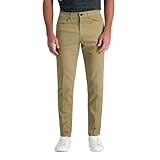 Kenneth Cole REACTION Men's Flex Waist Slim Fit 5 Pocket Casual Pant-Regular and Big and Tall, British Khaki
