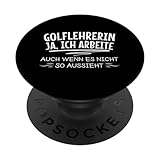 Golflehrerin Golftrainerin Lustige Golfcoach PopSockets mit austauschbarem PopGrip