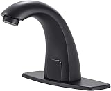 Automatic Touchless Faucet Black Bathroom Sink Faucet Electr...