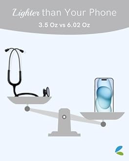 FriCARE Dual Head Stethoscope - Stethoscopes for Nurses, Medical Nursing Students, Paramedics/EMT/LVN/VNA Backup Estetoscopio, Matte Black Tube & Chestpiece Finish