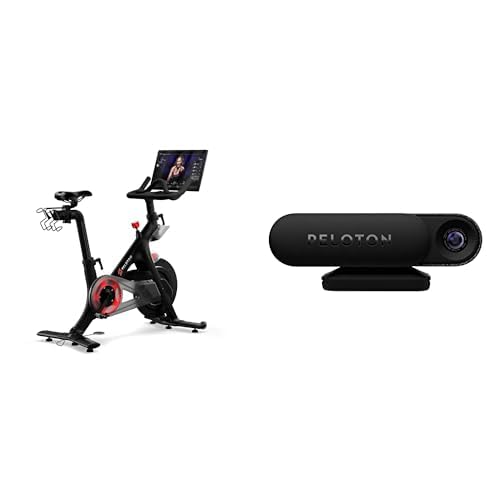 Original Peloton Bike | Indoor Stationary Exercise Bike with Immersive 22" HD Touchscreen + Peloton Guide AI-Powered Personal Strength Training Device For Your TV, with Built-In Camera Technology