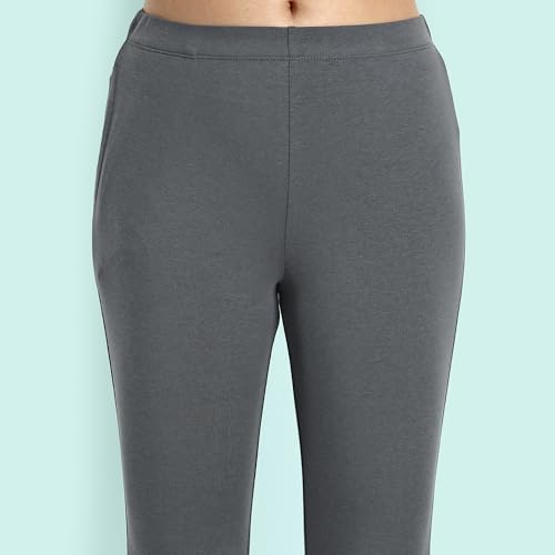 Image of ONE SKY Women Ankle Length Leggings | Premium Cotton Modal Spandex Blend | High Waist Stretchable & Bio-Washed Fabric | Colour-Lock | Ethnic Leggings for Women