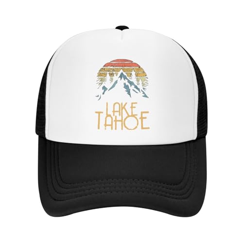 Lake Tahoe Trucker Hat Snapback Mesh Baseball Cap Unisex2