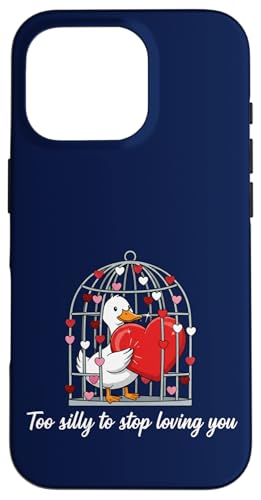 Silly Goose In Love �L���[�g �o�����^�C���f�[ ���� �X�}�z�P�[�X iPhone 16 Pro �p