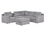 Solesse 9-Piece Contemporary Modular Sectional Sofa with Storage and Cup Holders,...