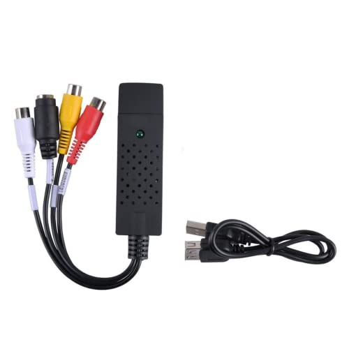 Placa de Captura Vídeo Adaptador USB 2.0 TV DVD VHS DVR Placa Vídeo Externo USB Captura Áudio Imagem