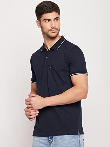 Image of UNIBERRY Men's Cotton Half Sleeves Solid Polo Neck T-shirt-MT4-BG 4XL