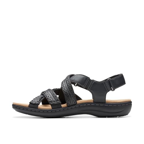 Clarks Clarks Collection Women's Laurieann Rena Flat Sandal, Black Combi, 8.5 Medium US